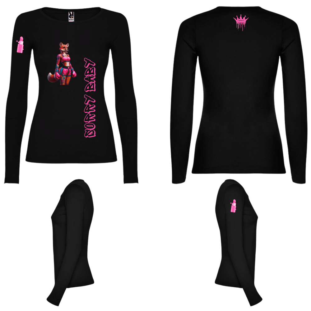 Camiseta modelo Sorry Baby Negra manga larga